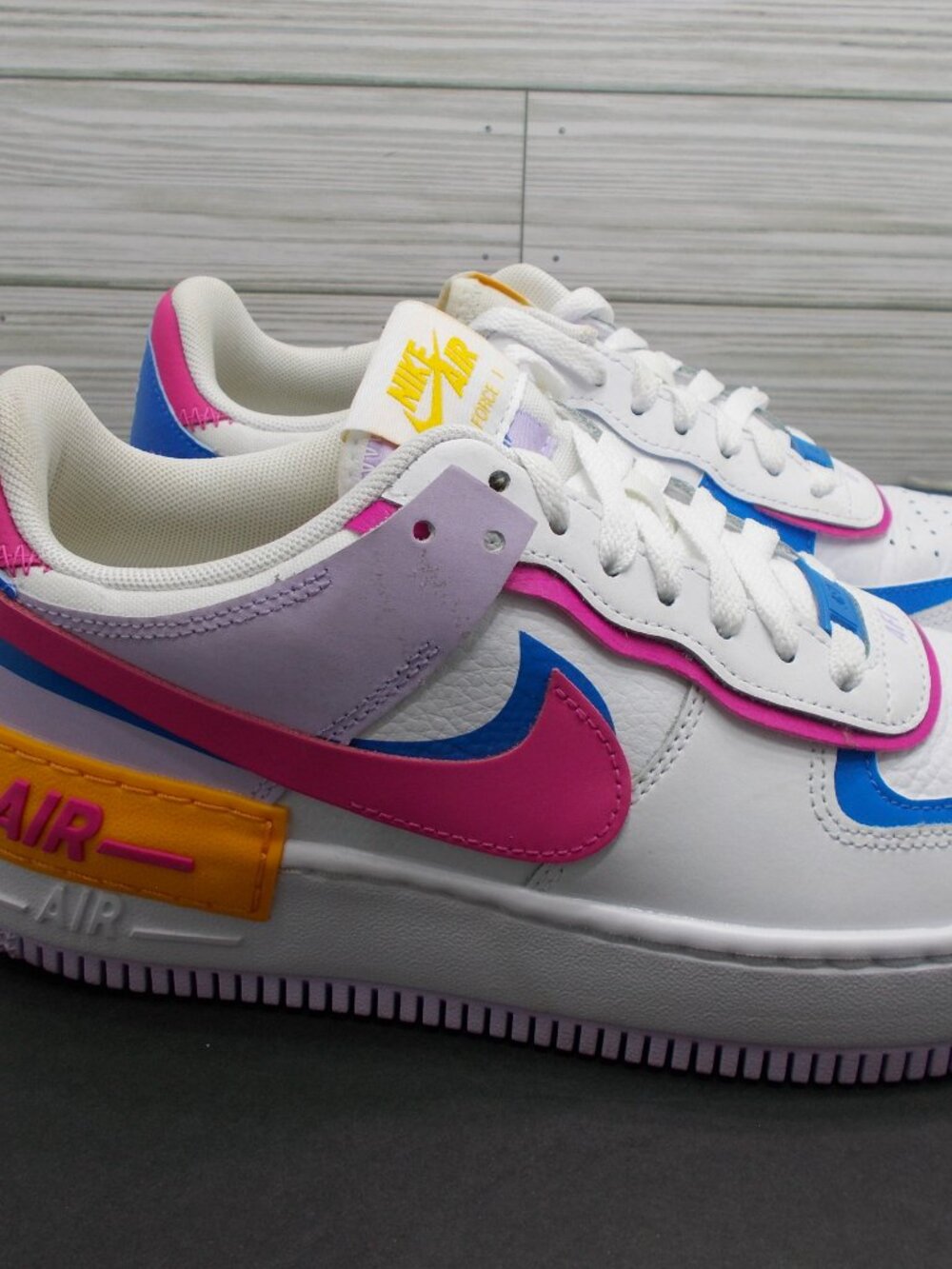 Nike Air Force 1 Shadow Women's 7.5 Shoes HF5064-100 - Picture 3 of 5